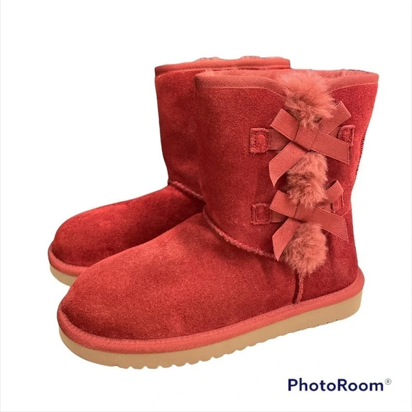 New Koolaburra By Ugg Victoria Short Boots side bow - Picture 1 of 16